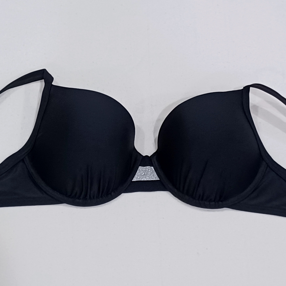 VENUS Enhancer Bra Black Bikini Top, Size DD